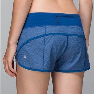 NWOT Lululemon Speed Short Blue
